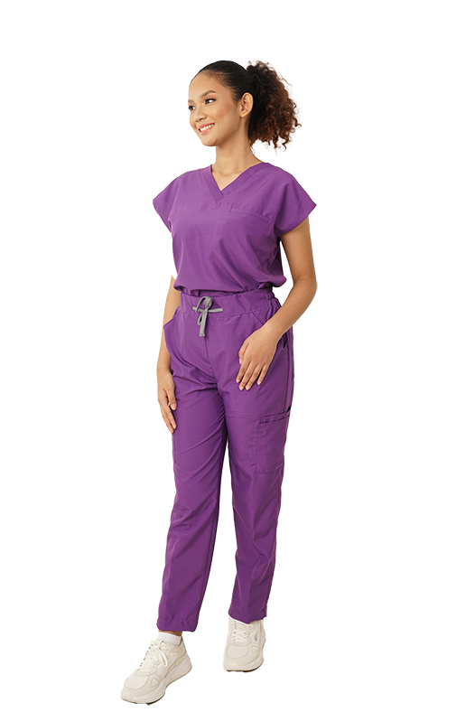 Women's  Durasmooth Sleeveless V-neck Set (Top with Garterized Pants)